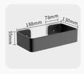 DecorBites™ Black Aluminum Bathroom Corner Shelf Wall Mounted Storage Holder