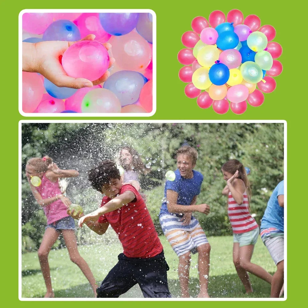 111 Pcs Quick Fill Water Polo Ball Bomb Set | Summer Pool Party Toys