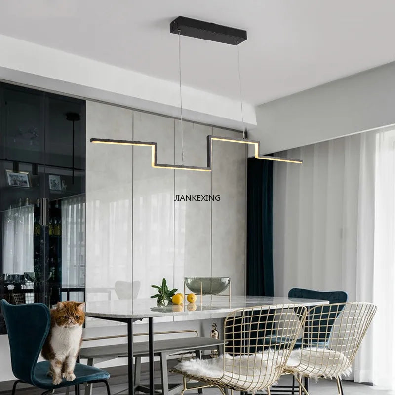 DecorBites™ LED Ceiling Chandelier Dimmable for Dining Room Kitchen Bar Pendant Lamp
