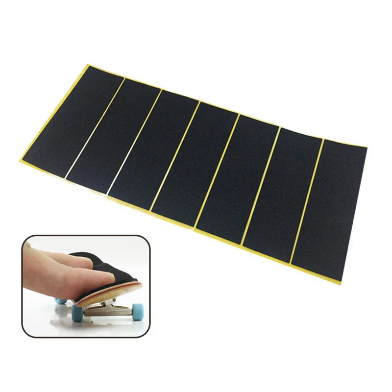10Pcs Black Foam Fingerboard Grip Tape | Non-slip Deck Stickers 38x110mm