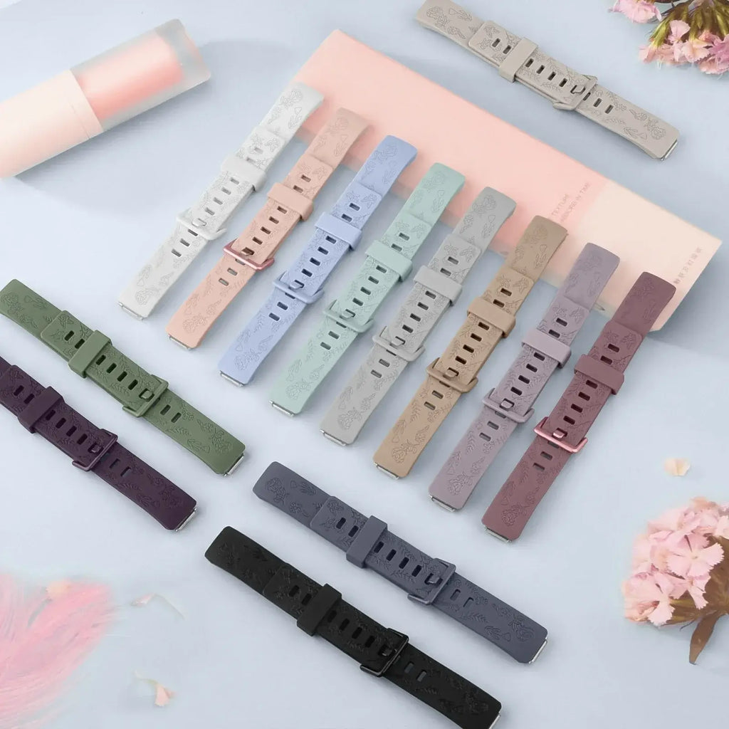 Fitbit Inspire 3 Silicone Band with Designs – Stylish Patterned Strap