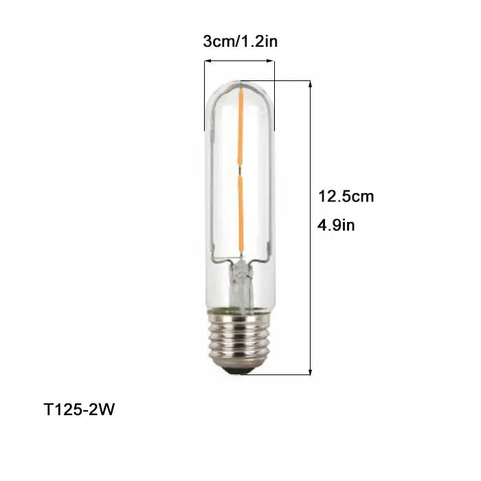 DecorBites™ LED Filament Tubular Edison Bulb 6000K T10 T185 T225 T30 T300 4W 6W 8W