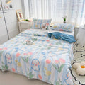 DecorBites™ Double Gauze Rabbit Print Quilt: Soft, Breathable, Washable, Light Comforter