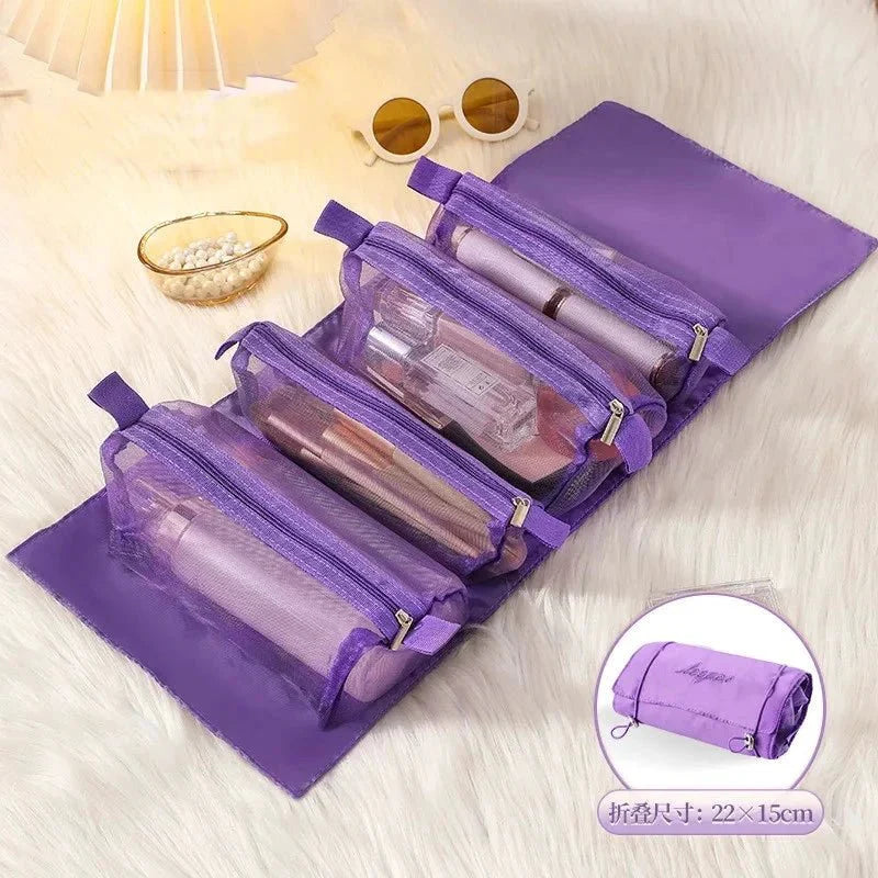 Detachable Cosmetic Bag - 4-in-1 Travel Organizer
