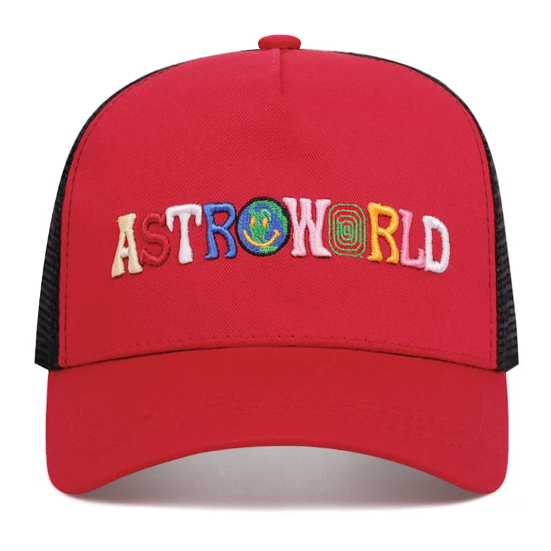 ASTROWORLD Graphic Mesh Baseball Cap | Unisex Breathable Trucker Hat