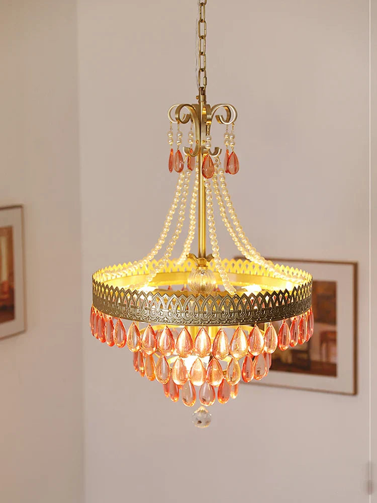 DecorBites™ Crystal Water Drop Chandelier for Kitchen Dining Room