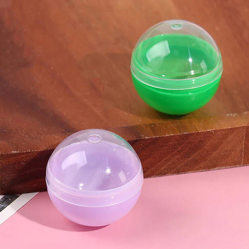 50 Clear Plastic Capsules for Party Favors and Vending Machines | 32mm