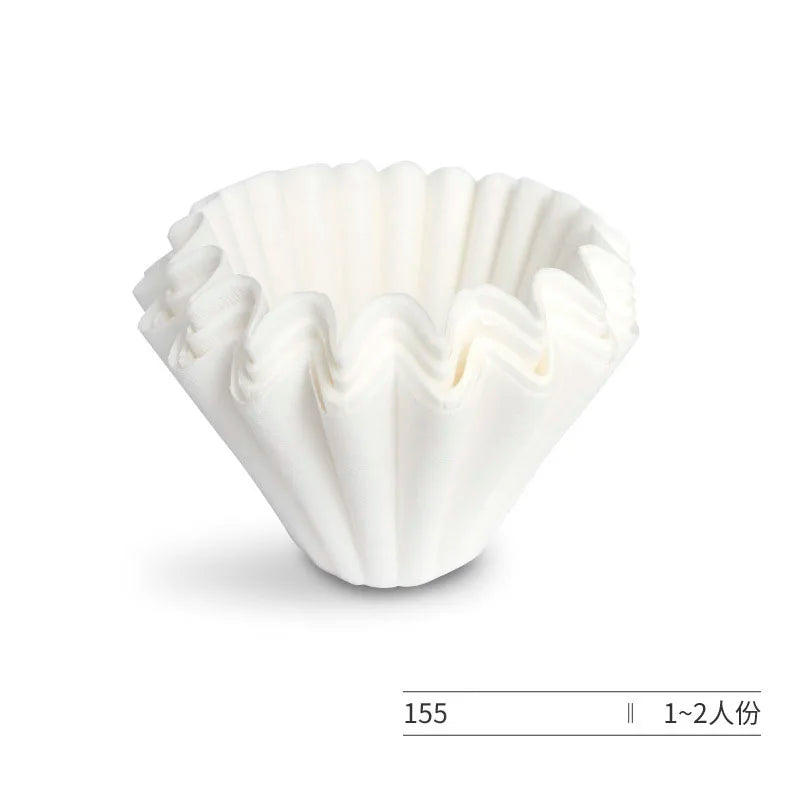 DecorBites™ Coffee Filters: Disposable White Paper Baskets for 1-4 Cups