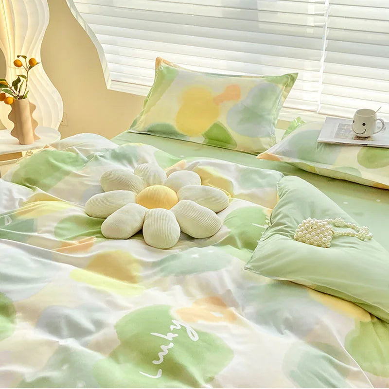 DecorBites™ Cute Pattern Duvet Cover | Super Soft Comforter Cover for Single/Double Bed
