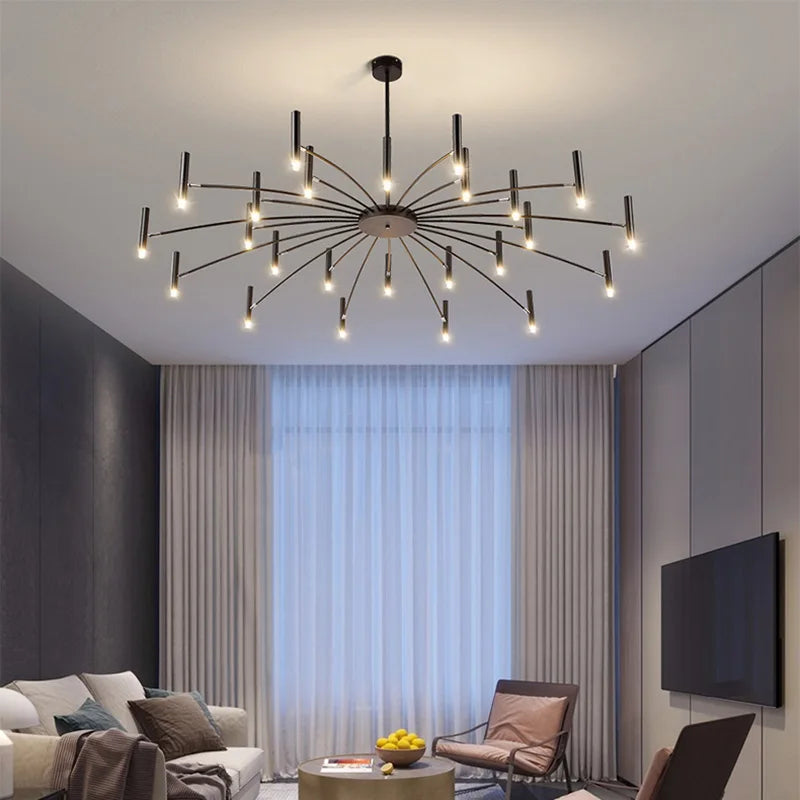 DecorBites™ LED Chandelier: Modern Nordic Design for Living Room, Bedroom, Office, Study - Home Décor Lighting