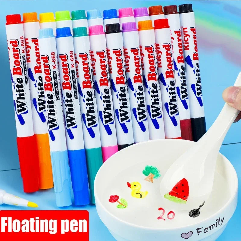 Floating Marker Pen Set | Montessori Magic Water Drawing Toy for Kids