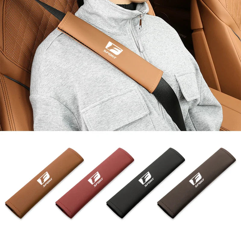 Car Pu Leather Seat Belt Shoulder Protection Set | Interior Accessories for Lexus