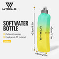 WRELS Curved Waist Water Bottle | BPA-Free Sports Bottle for Running Cycling Travel