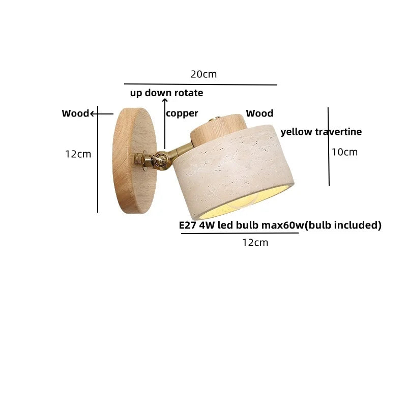 DecorBites™ Copper LED Wall Light Fixture Nordic Modern Plug In Bedside Lamp
