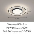 DecorBites™ LED Ceiling Light with Remote Dimming for Modern Nordic Home Decor