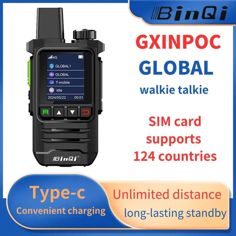 BINQI-K6 4G POC Walkie Talkie - 5000km Global Range