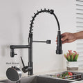 DecorBites™ Kitchen Faucet Pull Out Dual Spout Single Handle Mixer Tap 360 Rotation