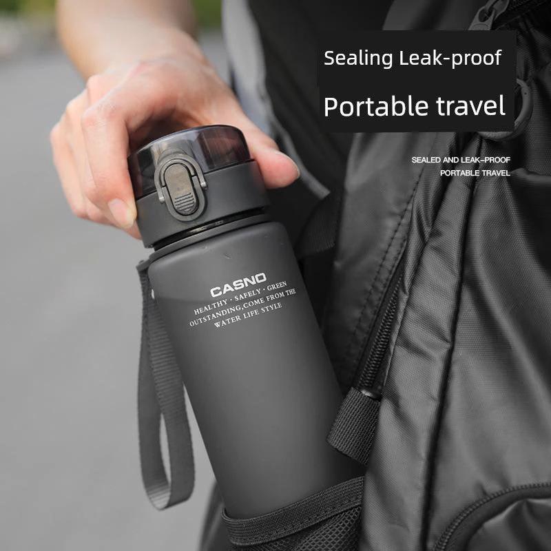 Casino Frosted Sports Water Bottle Plastic Portable Bottle With Lid For Men And Women