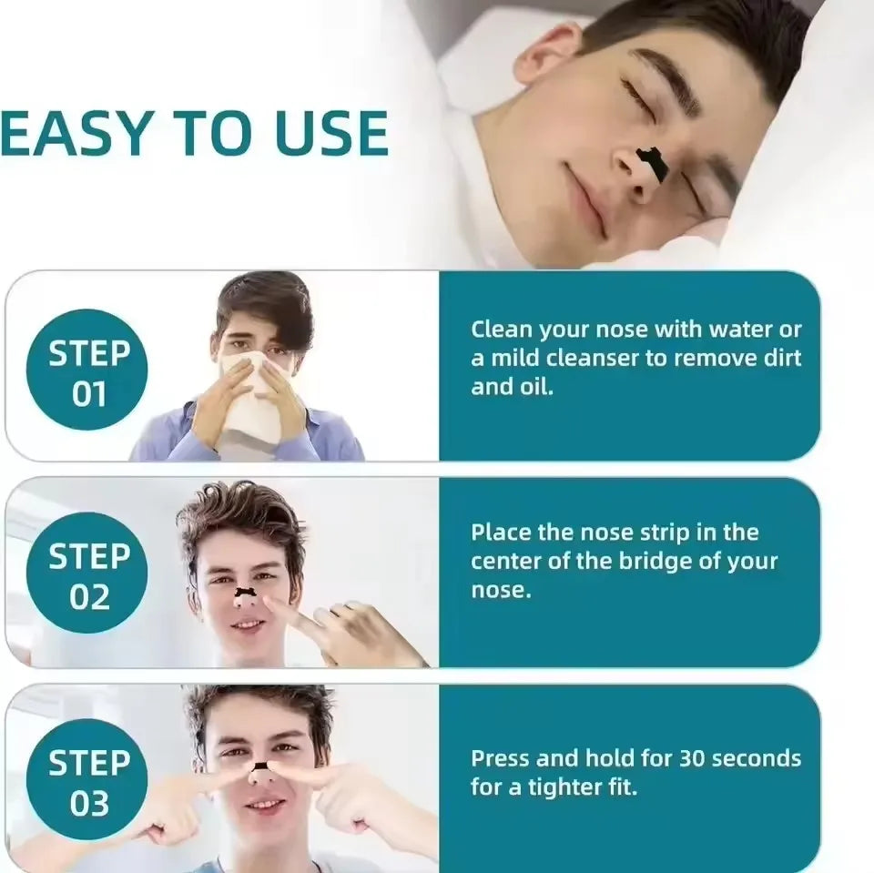Anti Snoring Nasal Strips | Better Breathing and Restful Sleep Aid
