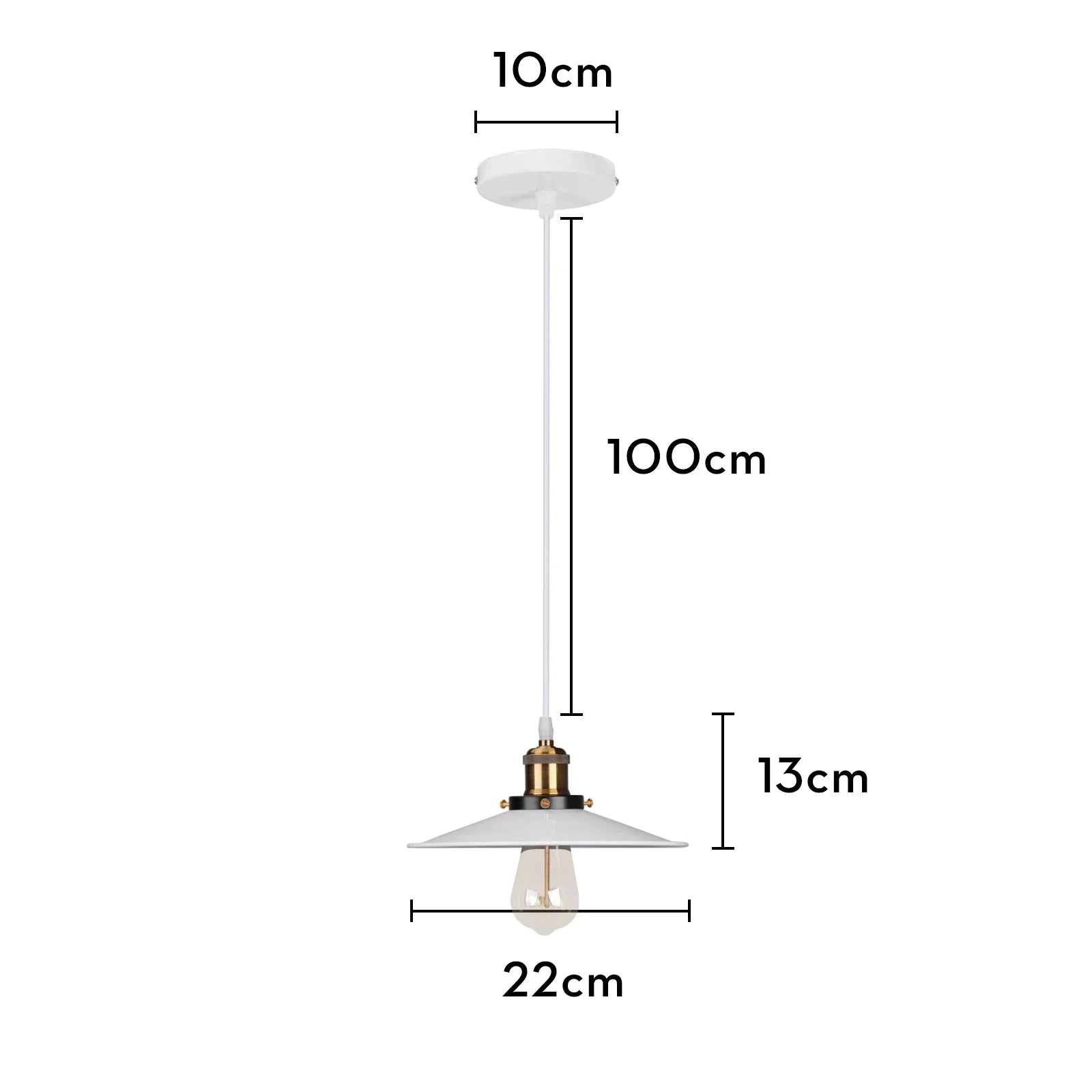 DecorBites™ Iron Pendant Light for Dining Room, Kitchen, and Bedroom