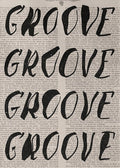 Typography Art Poster PLEASE DO NOT DANCING ON THE TABLE 70s Wall Print Trendy Quote Prints Retro Trippy Wall Art Canvas Poster