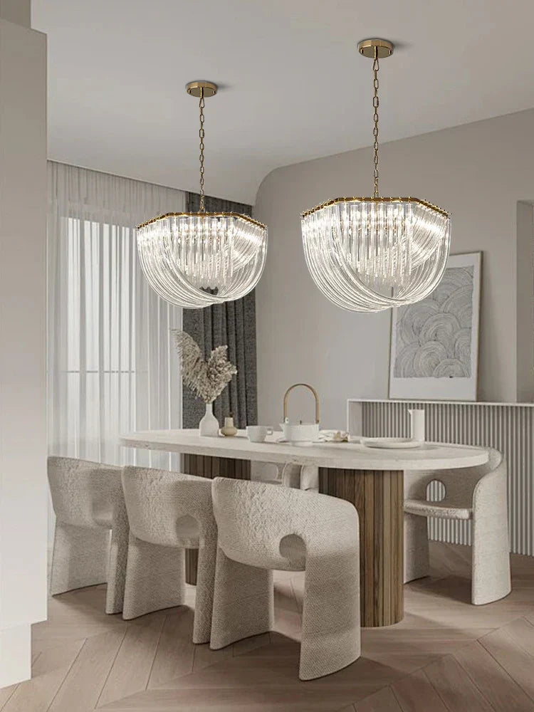 DecorBites™ Crystal Glass Pendant Lights, Dimmable Modern Lighting