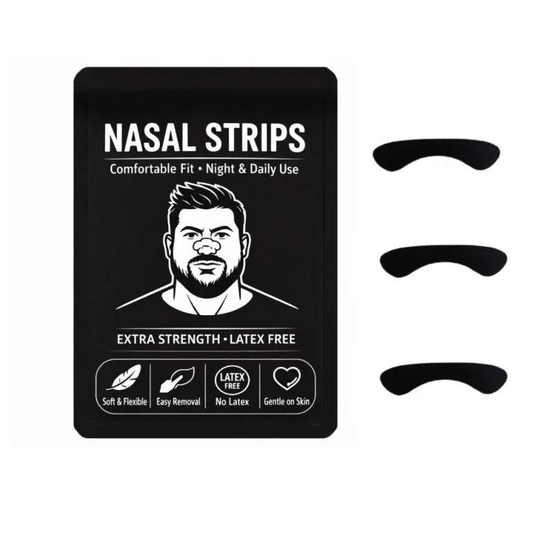 Nasal Strips for Better Breathing | 30 Pack Anti-Snoring Nose Strips