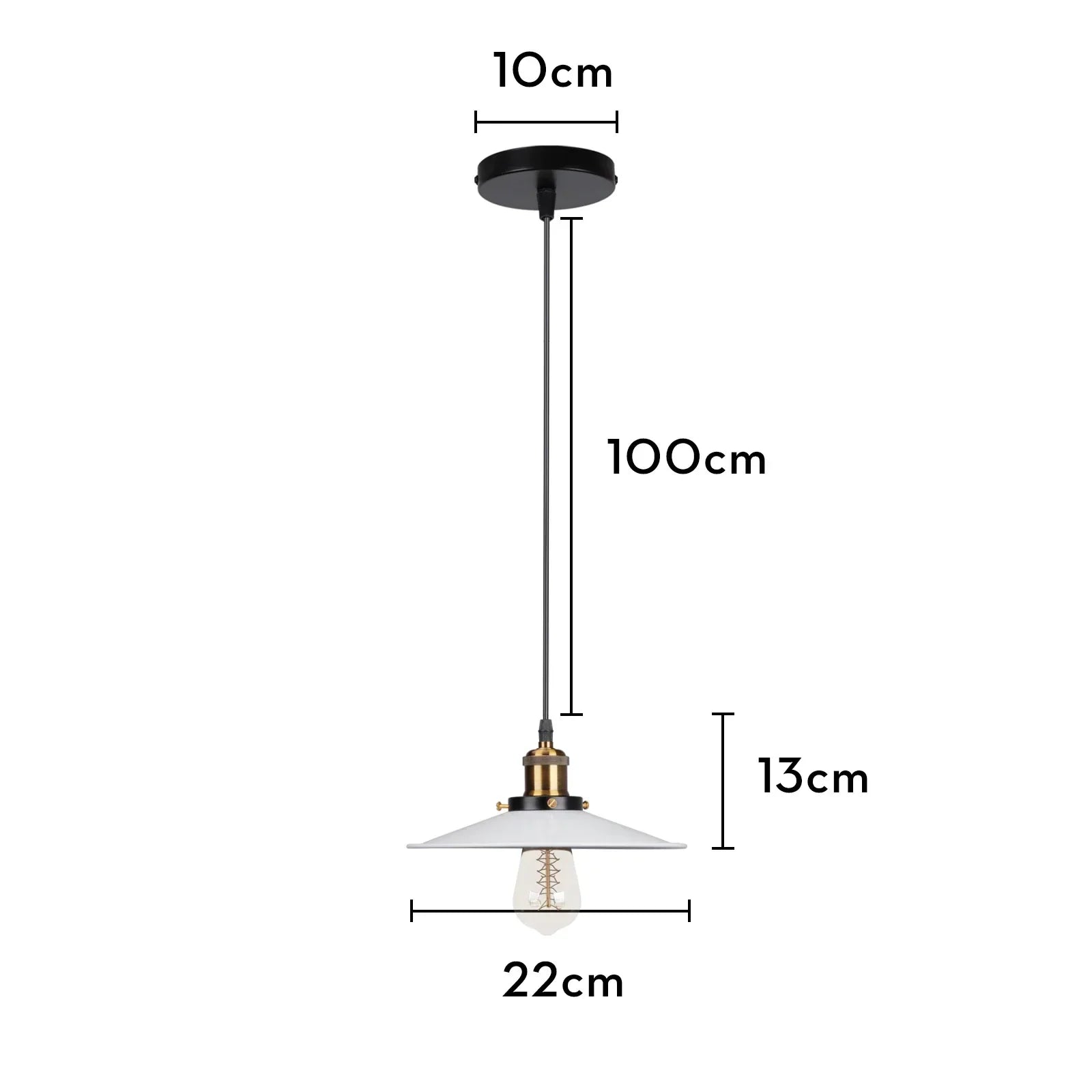 DecorBites™ Iron Pendant Light for Dining Room, Kitchen, and Bedroom