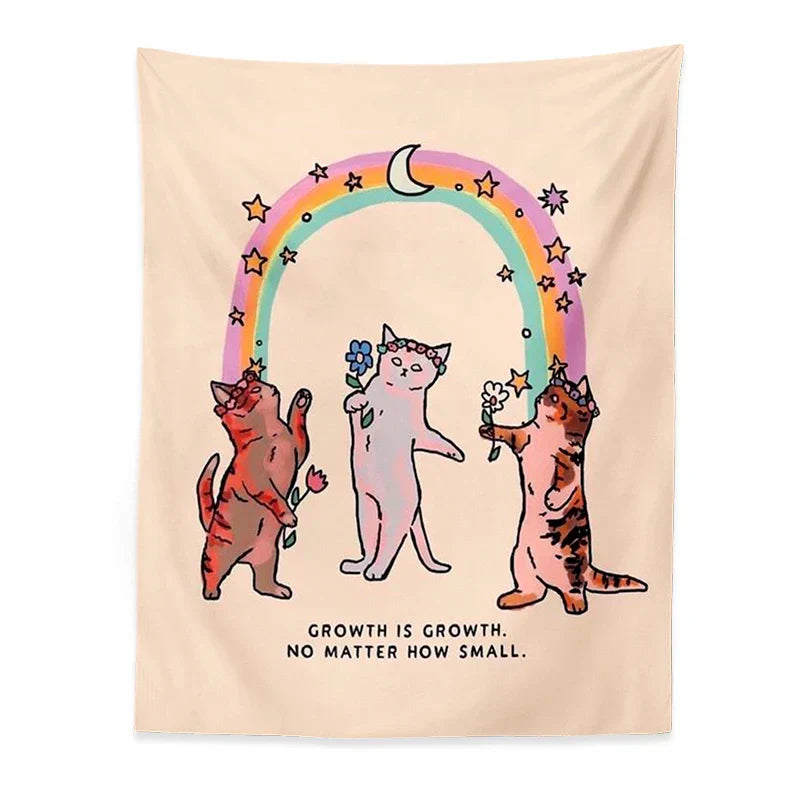 DecorBites™ Cat Tapestry Wall Hanging for Home Decor and Wall Art