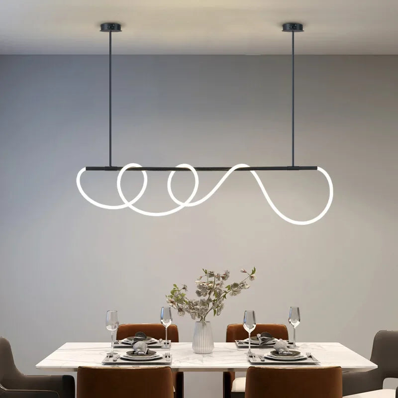 DecorBites™ Gold Minimalist LED Pendant Lights for Kitchen Dining Room