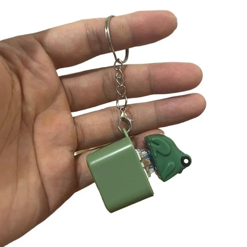Rechargeable Fidget Clicker Keychain | LED Sound Croaking Duck