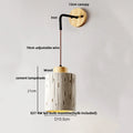 DecorBites™ Cement LED Wall Lamp Sconce Modern Pull Chain Switch Stair Light