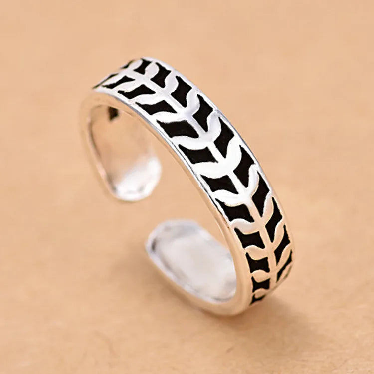 925 Sterling Silver Zircon Adjustable Ring | Women's Cocktail Jewelry