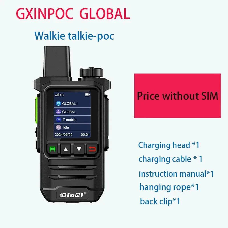 BINQI-K6 4G POC Walkie Talkie - 5000km Global Range
