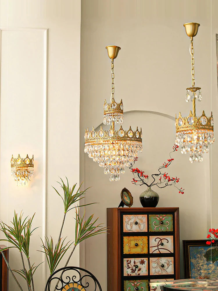 DecorBites™ Crystal LED Pendant Light for Living Room