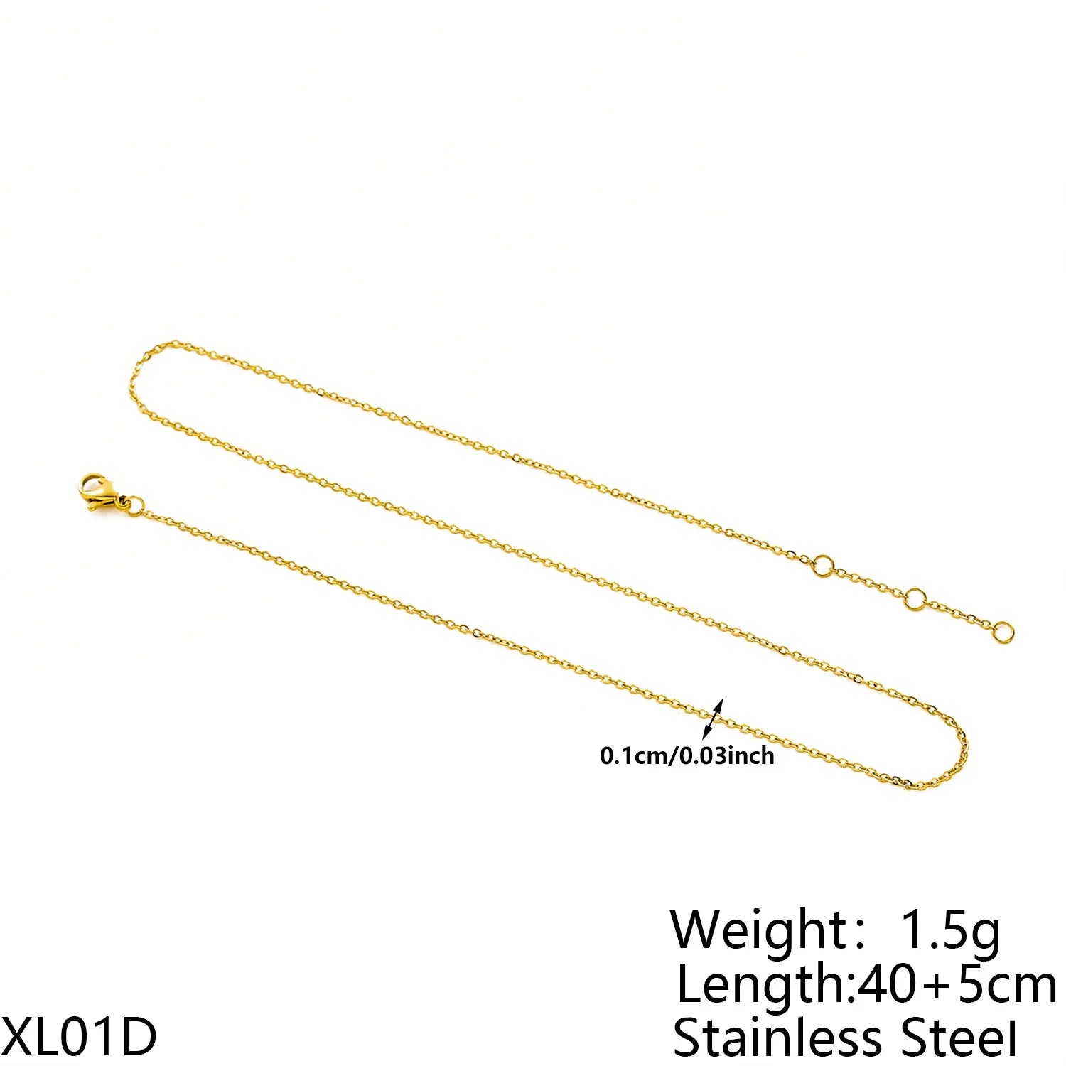 Dainty Gold Layered Bead Chain Necklace | Stainless Steel Star Pendant Jewelry