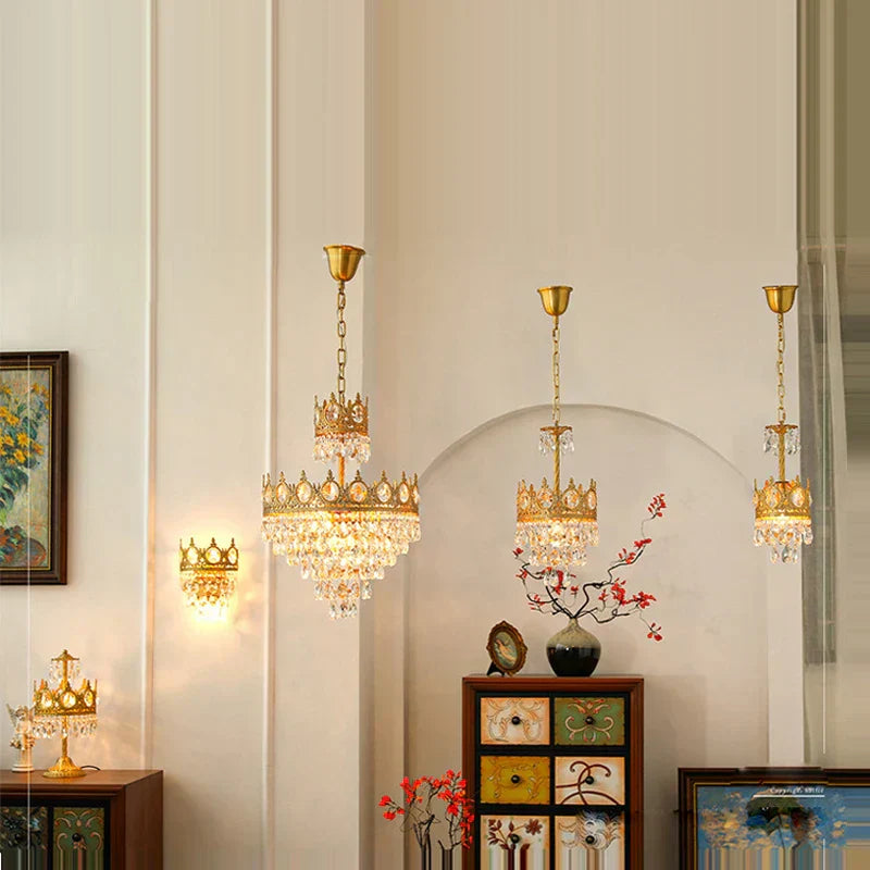 DecorBites™ Crystal LED Pendant Light for Living Room