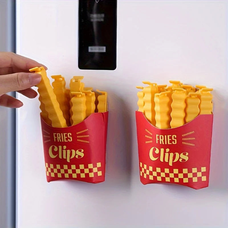 Chip-Shaped Bag Clips and Snack Storage Set | Kitchen Food Saver