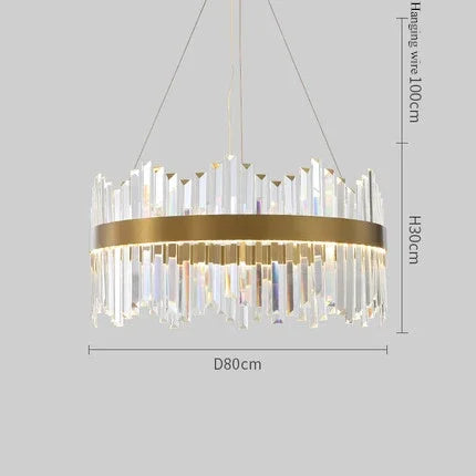 DecorBites™ Crystal LED Ring Chandelier for Luxury Decor & Lighting