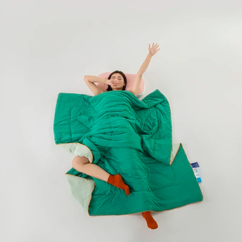 DecorBites™ Ice Silk Cooling Blanket: Double-Sided Super Cooling Comforter for a Cool Summer