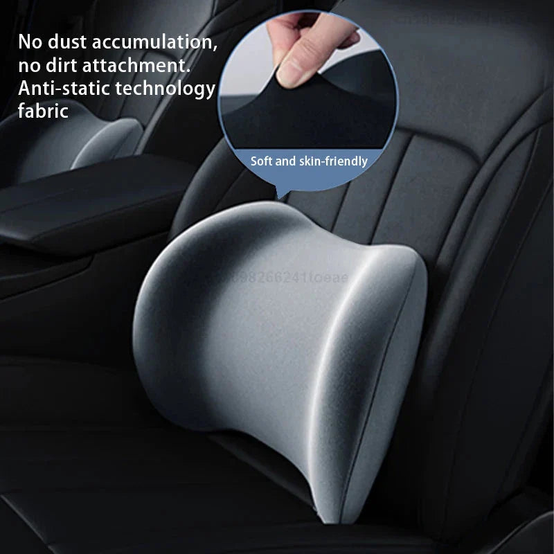 Ergonomic Lumbar Support Cushion – Memory Foam Back Pillow for Sleeping, Office & Bed Pain Relief