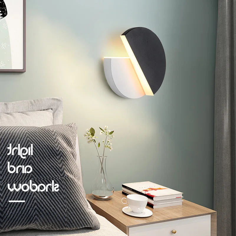 DecorBites™ Adjustable LED Wall Lamp for Modern Bedroom and Aisle Lighting