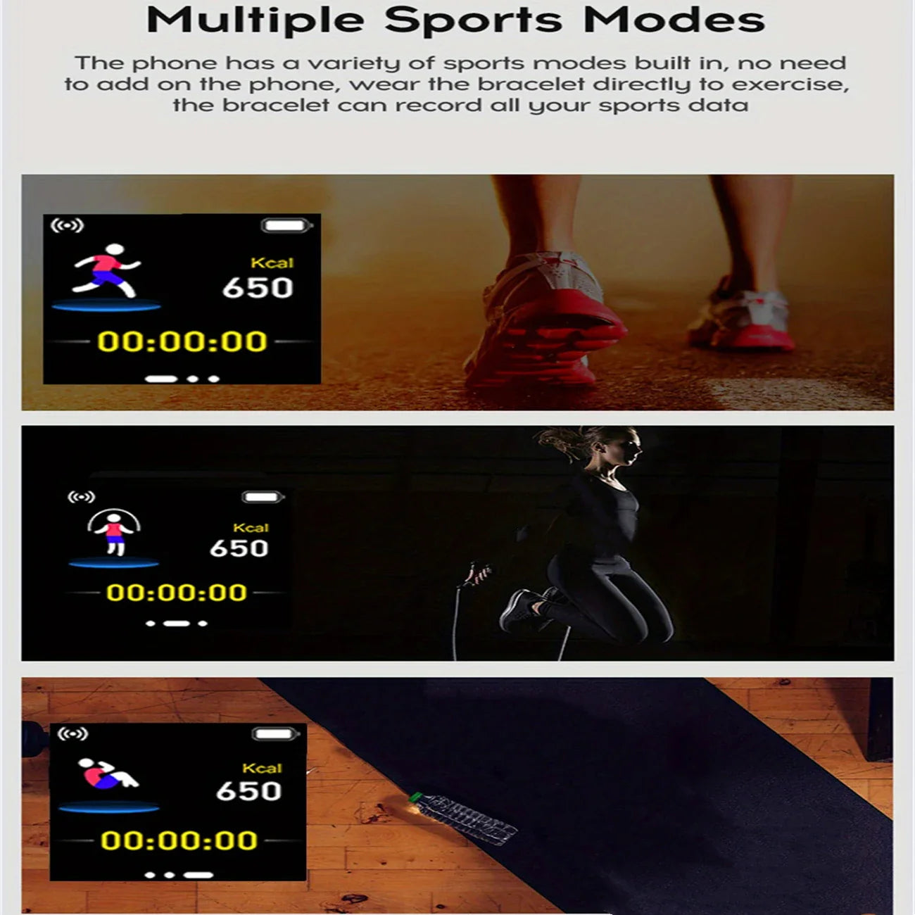 Y68 Smart Watch | Fitness Tracker with Heart Rate Monitor for Android iOS