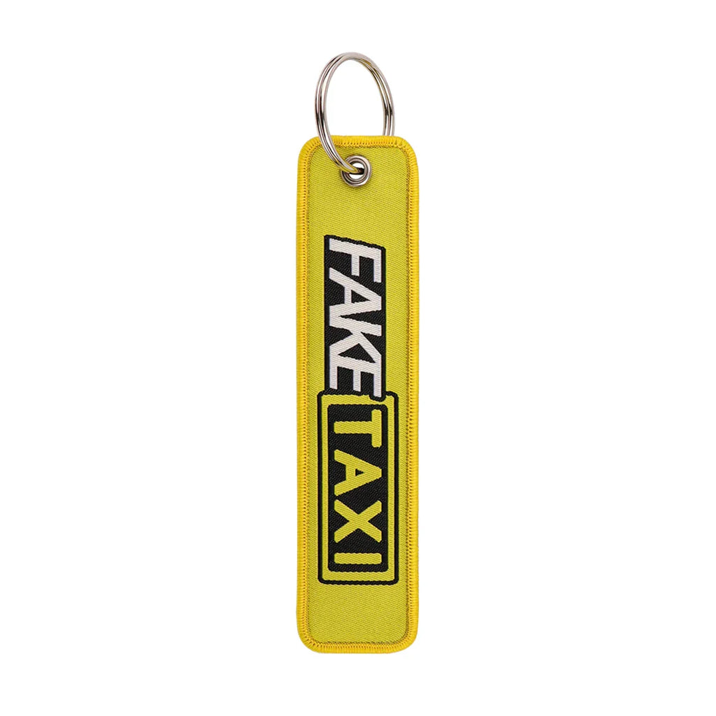 Warning Quotes Embroidery Key Fob | Motorcycle Car Keychain Gift