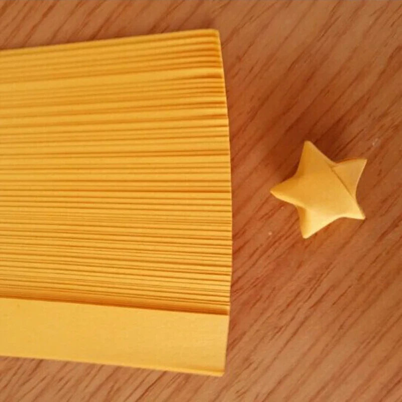 Origami Lucky Star Paper Strips Kit | DIY Folding Craft for Wish Decorations