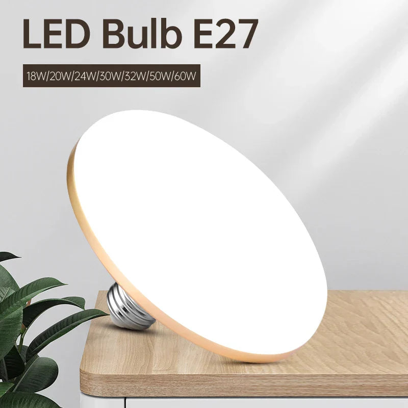 DecorBites™ LED Ceiling Lamp E27 Round Shape Super Bright Indoor Lighting Bulb