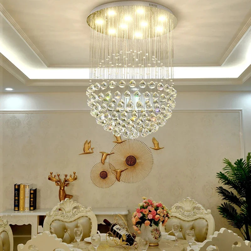 DecorBites™ Crystal Ball LED Chandelier for Home Décor Lighting