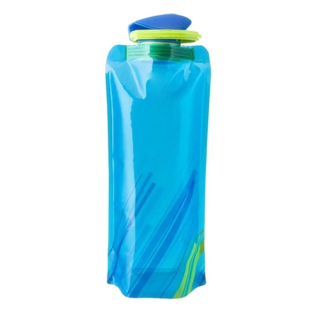 Foldable Water Bottle | Reusable Travel Water Bottle with Carabiner Clip for Hiking, Camping, and Outdoor Adventures