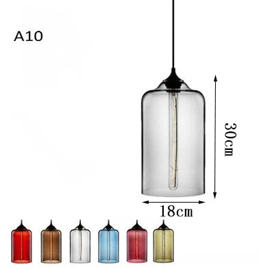 Vintage colorful glass chandelier light for living room