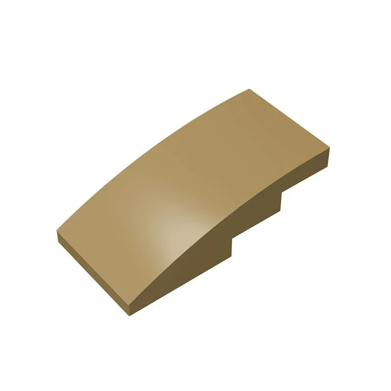 Slope, Curved 4 x 2 Building Block (Gobricks GDS-660) | Compatible with Lego 93606 Parts for DIY